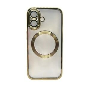 iPhone 16 Plus Clear Protective Case Gold Metallic Trim NEW
